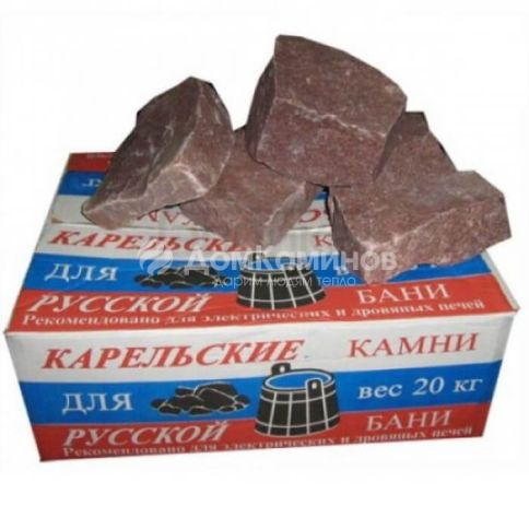 Камни для бани Кварцит 20 кг.
