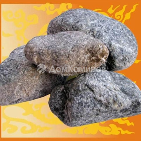 Камни для бани Талькохлорит 20 кг. обвалованный