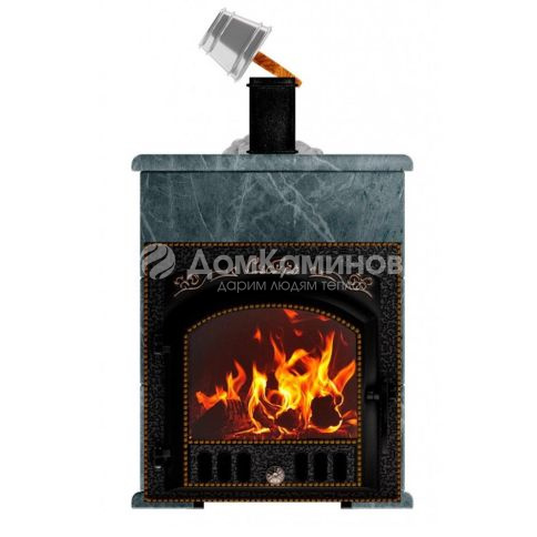 Премиальная банная печь НМК Сибирь-40 (дверка 545х545) в облицовке Оптима талькомагнезит